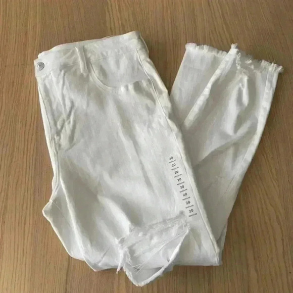 🆕 AEO Plus-size Hi-Rise White Jegging Jeans 20 🆕 - Picture 5 of 14